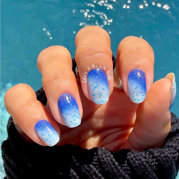 Color Street Other - *Exclusive* Color Street: Frosted Fizz | Blue Ombre Glitter Winter Holiday Party